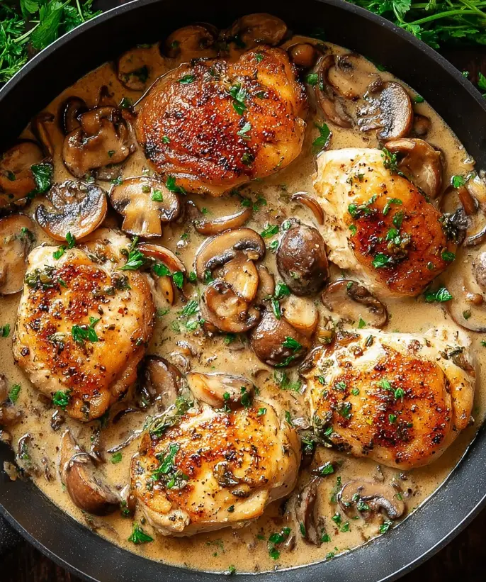 Creamy Chicken with Mushrooms