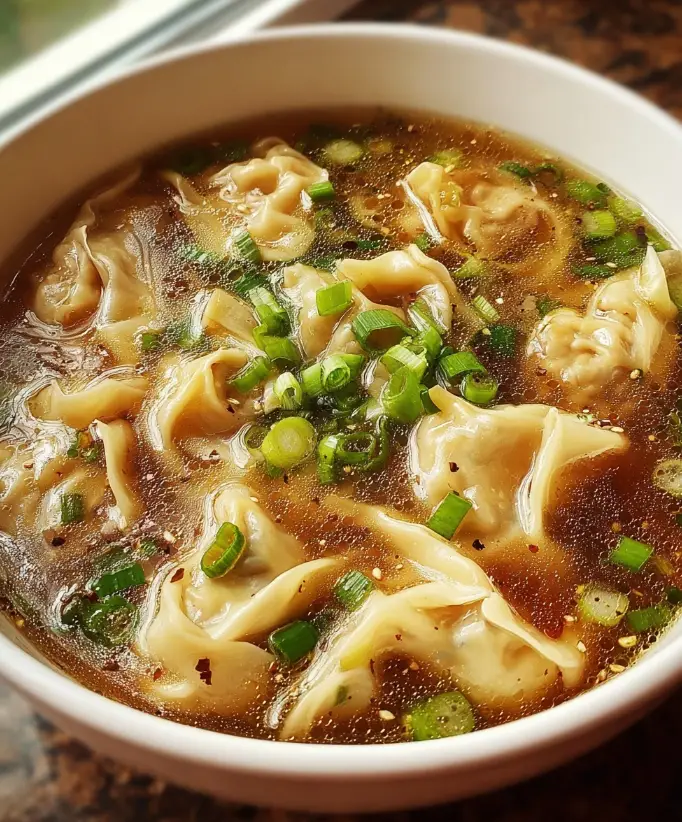 Homemade Wonton Soup Recipe