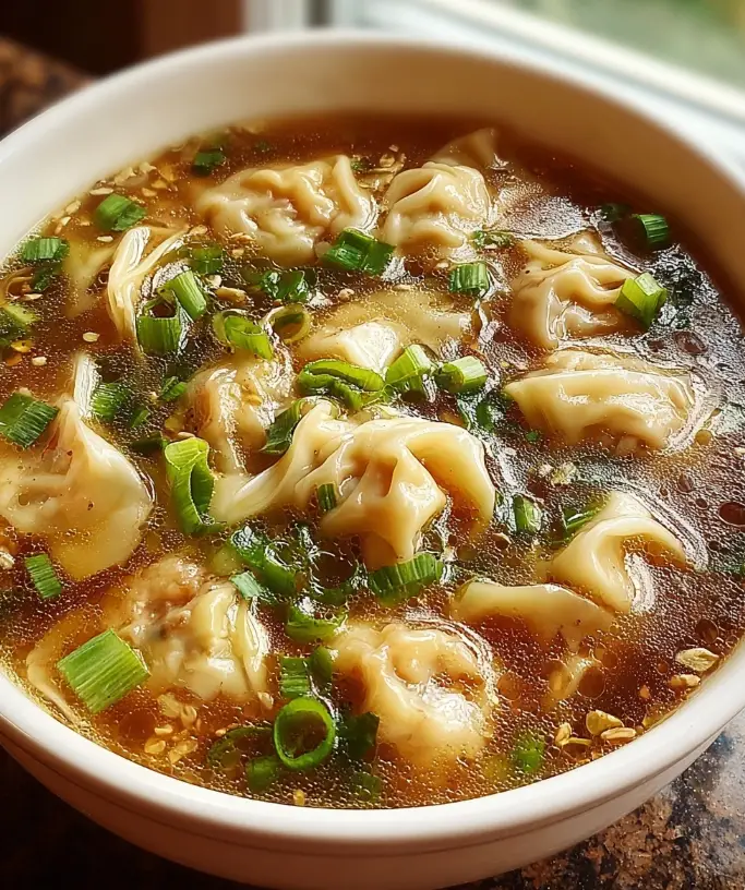Homemade Wonton Soup Recipe