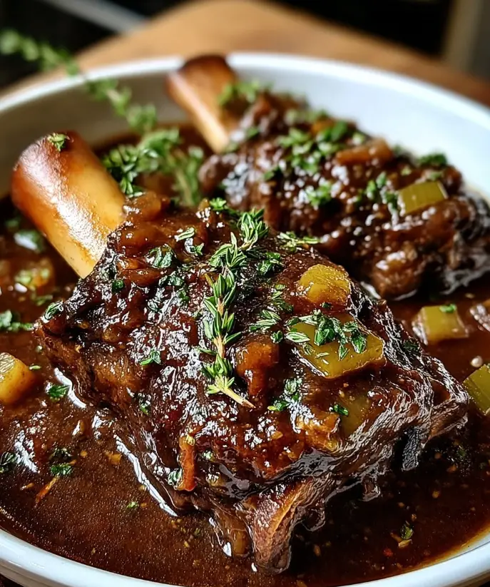 Rustic Fall Off the Bone Lamb Shanks